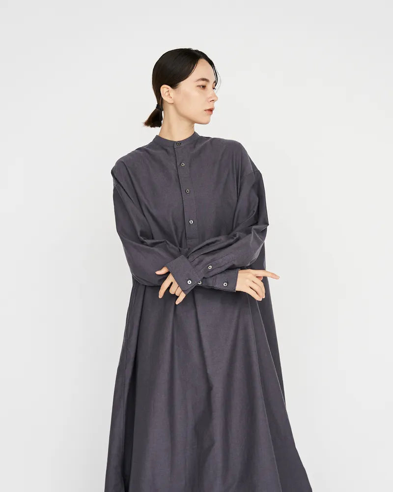 Graphpaper / Oxford Oversized Band Collar Dress