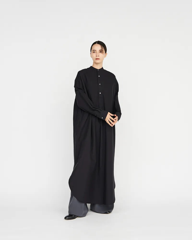 Graphpaper / Oxford Oversized Band Collar Dress