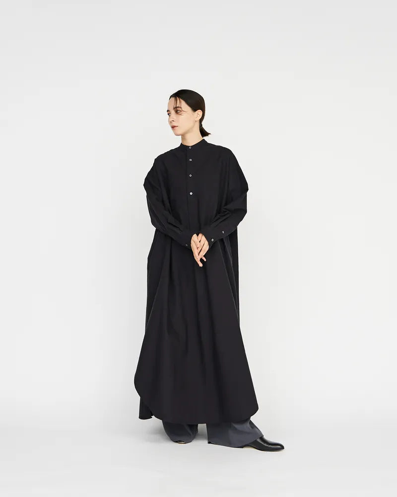 Graphpaper / Oxford Oversized Band Collar Dress