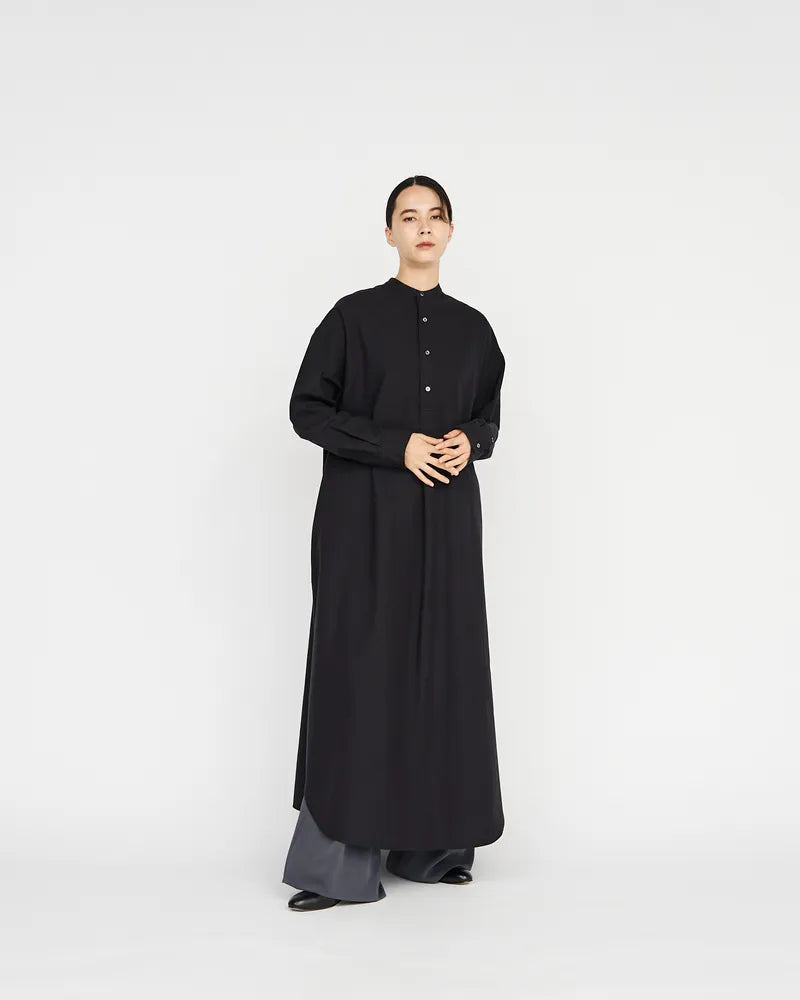 Graphpaper / Oxford Oversized Band Collar Dress