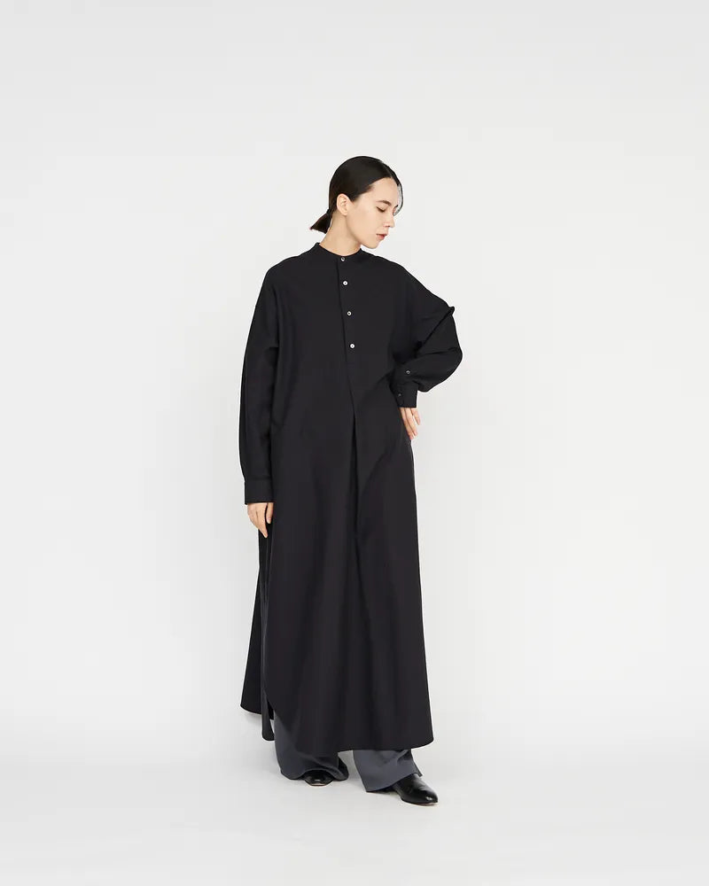 Graphpaper / Oxford Oversized Band Collar Dress