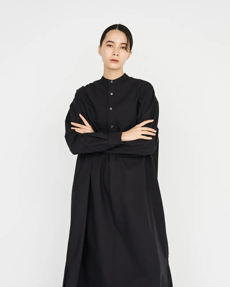 Graphpaper / Oxford Oversized Band Collar Dress