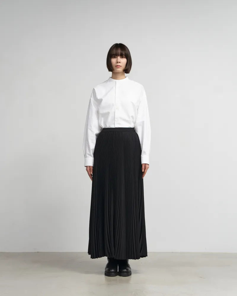 Graphpaper / Satin Pleats skirt (GL241-40228B)