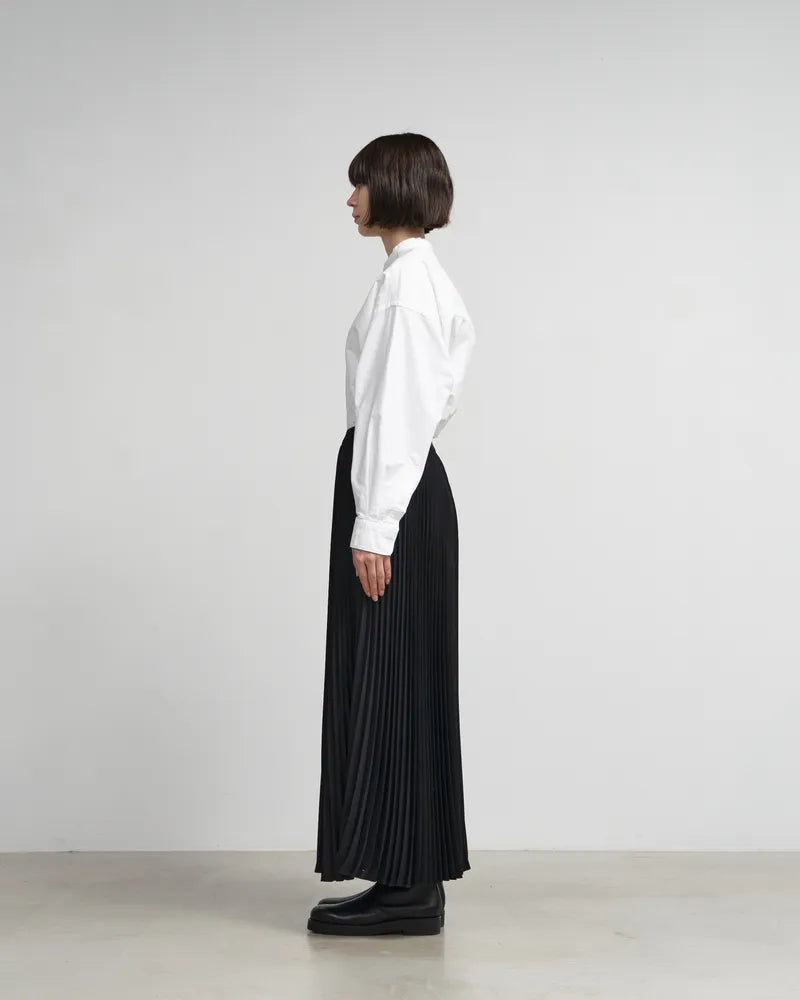 Graphpaper / Satin Pleats skirt (GL251-40225B)