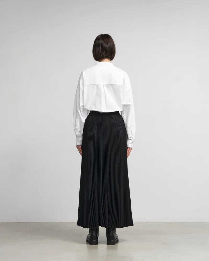 Graphpaper / Satin Pleats skirt (GL241-40228B)