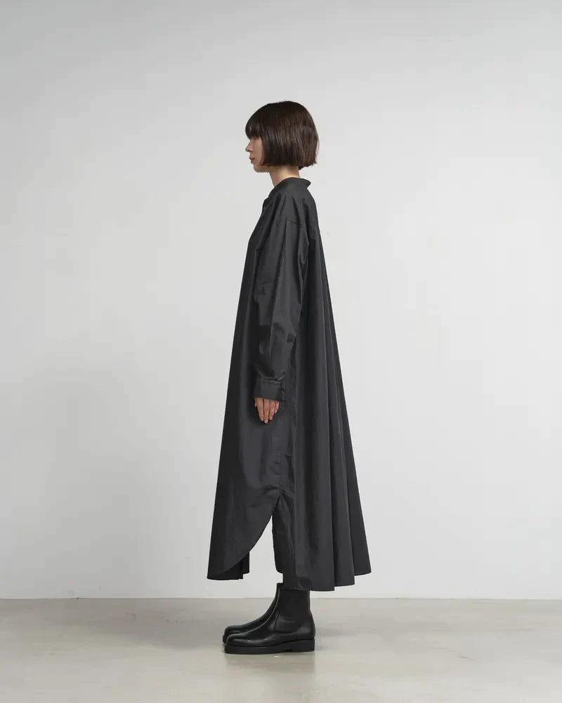 Graphpaper / Broad Band Collar Oversized Shirt Dress (24SS)