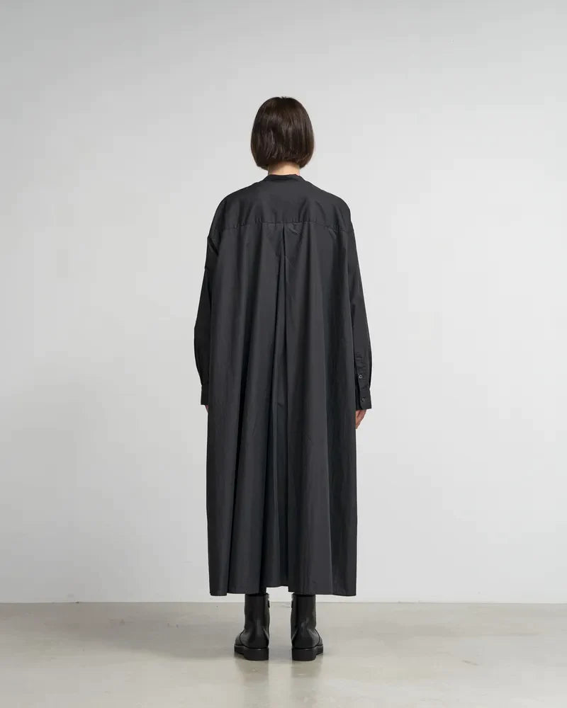 Graphpaper / Broad Band Collar Oversized Shirt Dress (24SS)