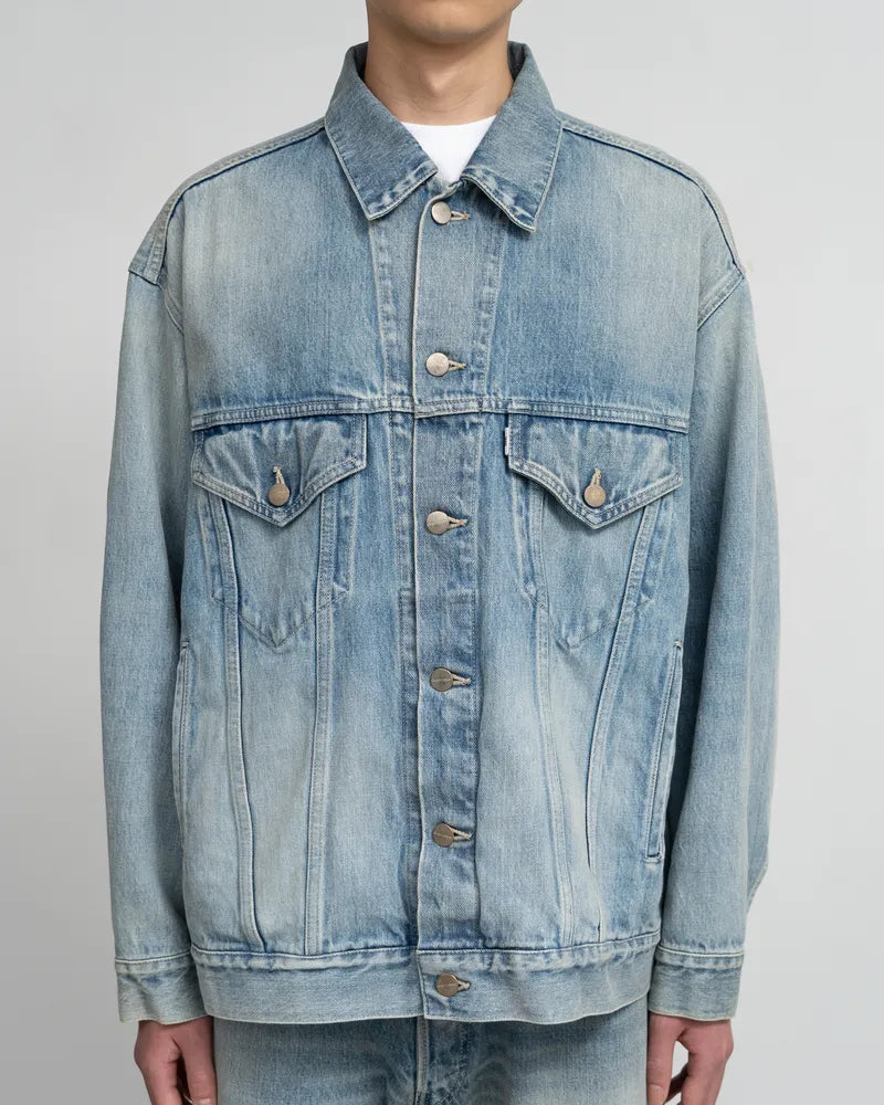 Graphpaper / Selvage Denim Trucker Jacket (GM253-20055LB)