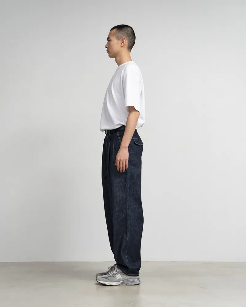 Graphpaper / Selvage Denim Two Tuck Tapered Pants (GU253-40060RB)