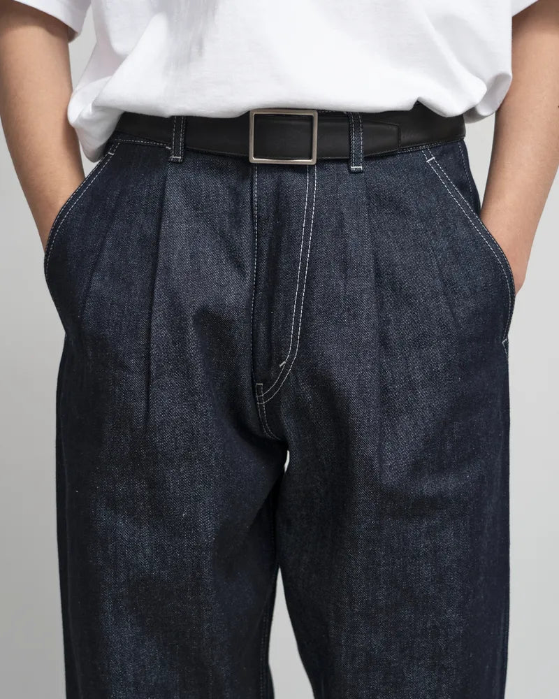 Graphpaper / Selvage Denim Two Tuck Tapered Pants (GU253-40060RB)