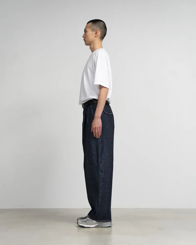 Graphpaper / Selvage Denim Two Tuck Pants (GU253-40061RB)