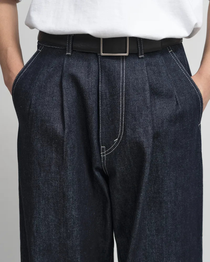 Graphpaper / Selvage Denim Two Tuck Pants (GU253-40061RB)