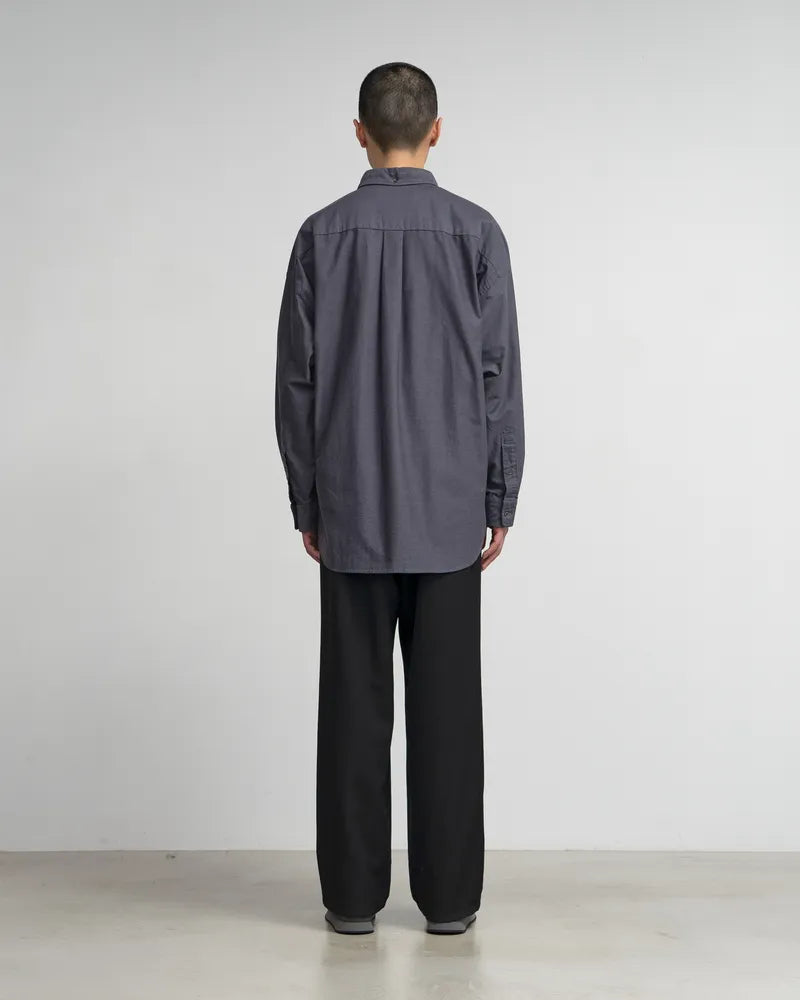 Graphpaper / Oxford Pique Jersey L/S Oversized BD Shirt