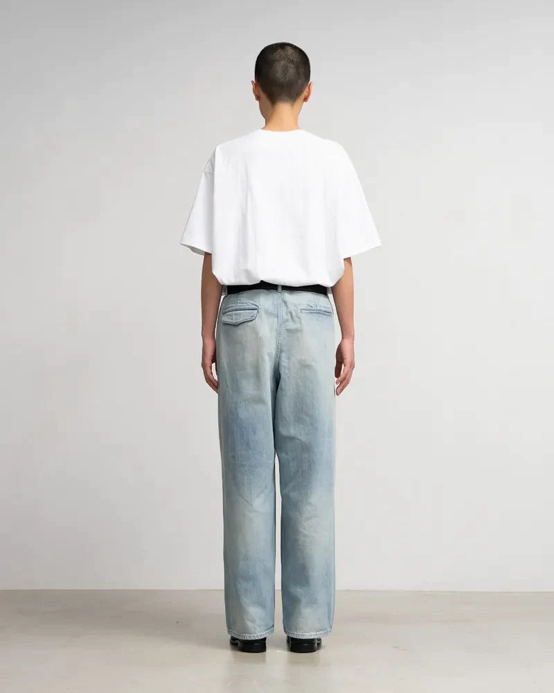 Graphpaper / Selvage Denim Two Tuck Pants (LIGHT FADE)