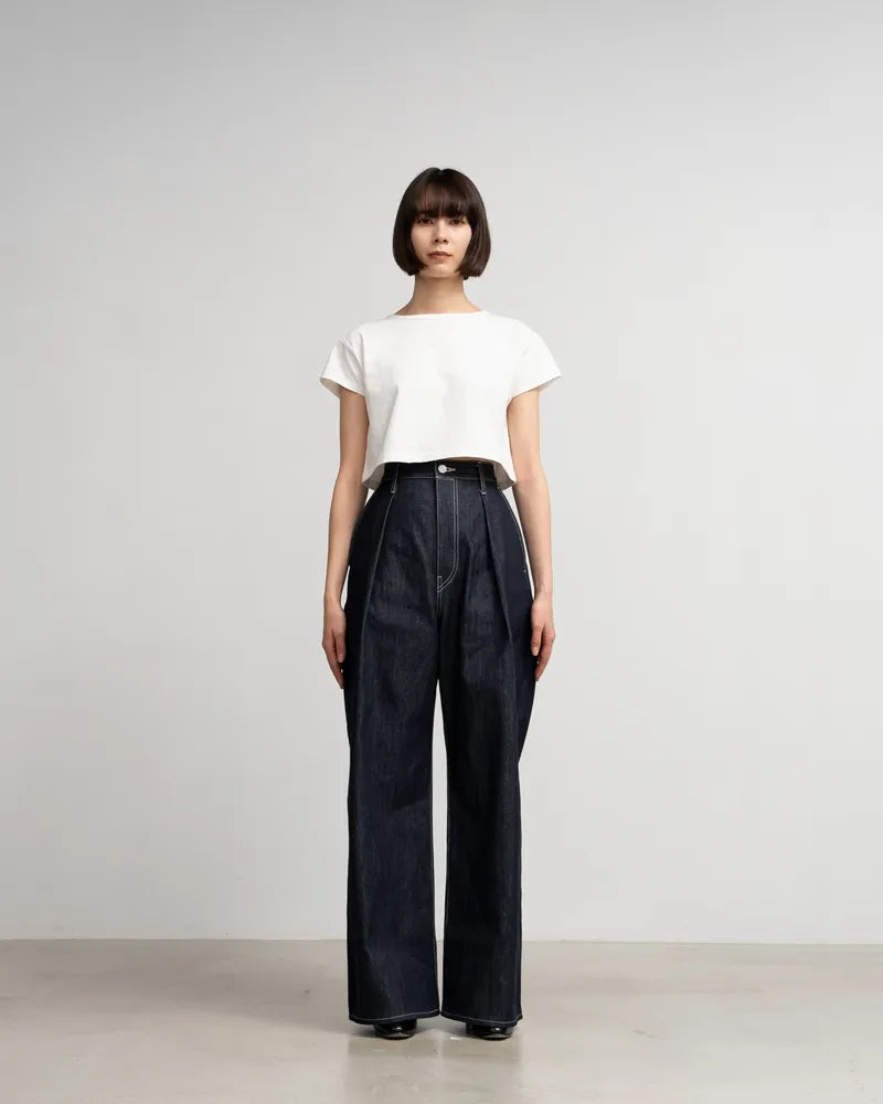 Graphpaper / Selvage Denim Two Tuck Wide Pants (GL253-40062RB)