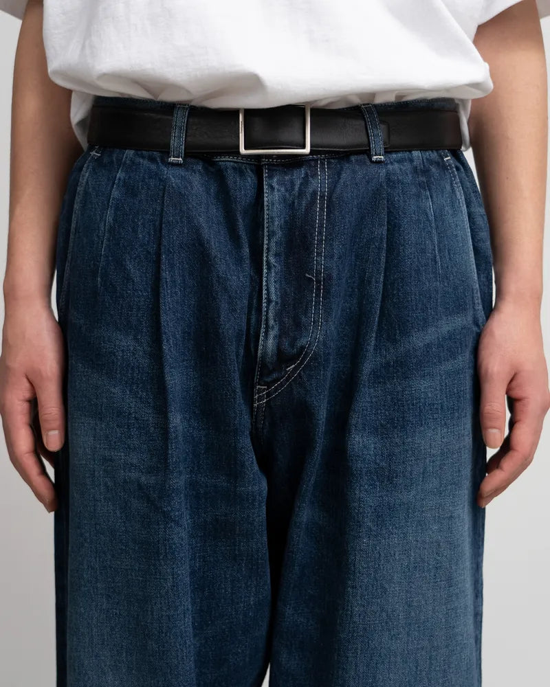 Graphpaper / Selvage Denim Two Tuck Tapered Pants (DARK FADE)