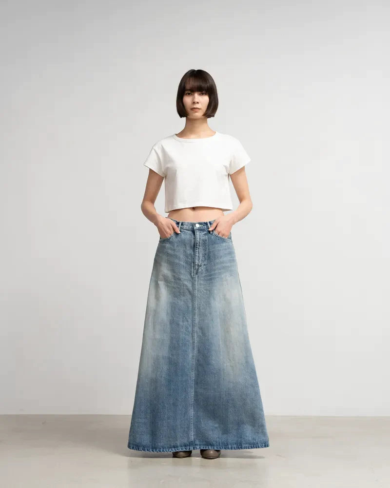 Graphpaper / Selvage Denim Skirt (LIGHT FADE)