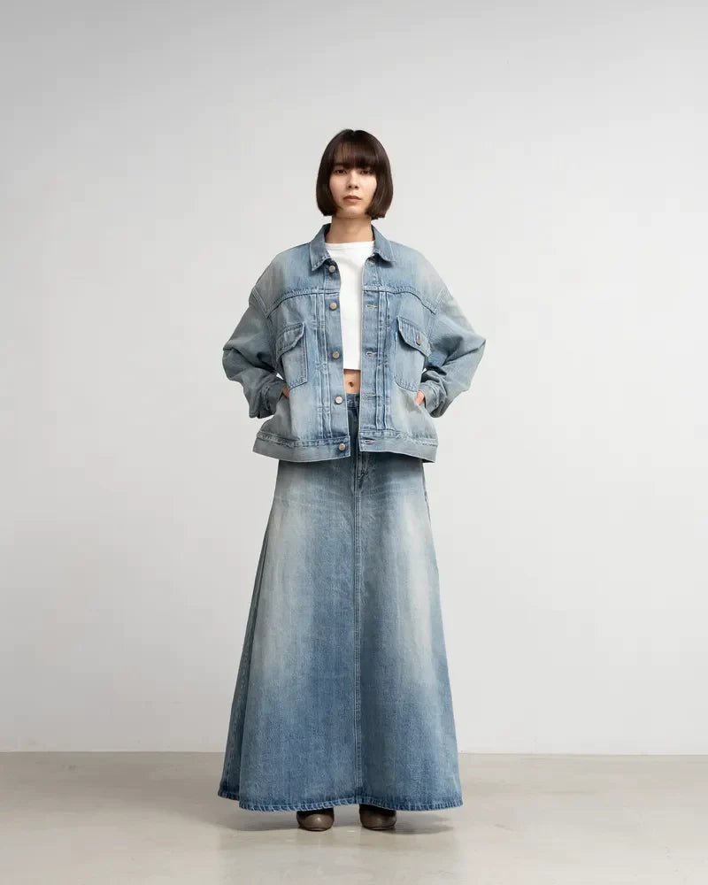 Graphpaper / Selvage Denim Skirt (LIGHT FADE)