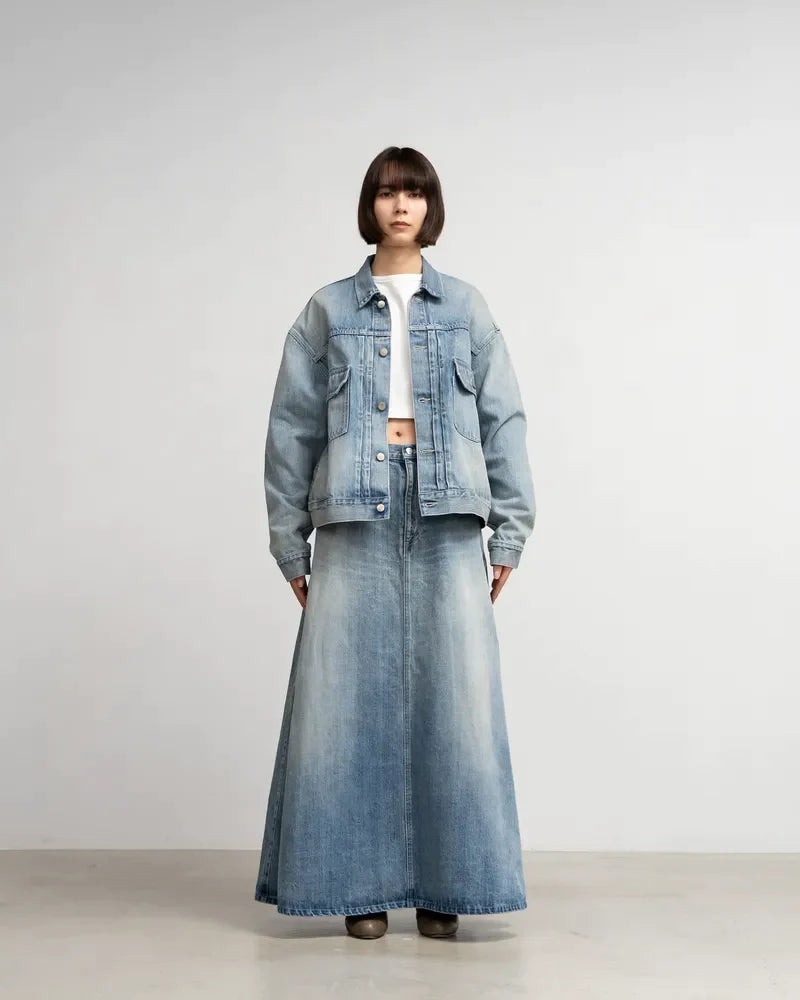 Graphpaper / Selvage Denim Skirt (LIGHT FADE)