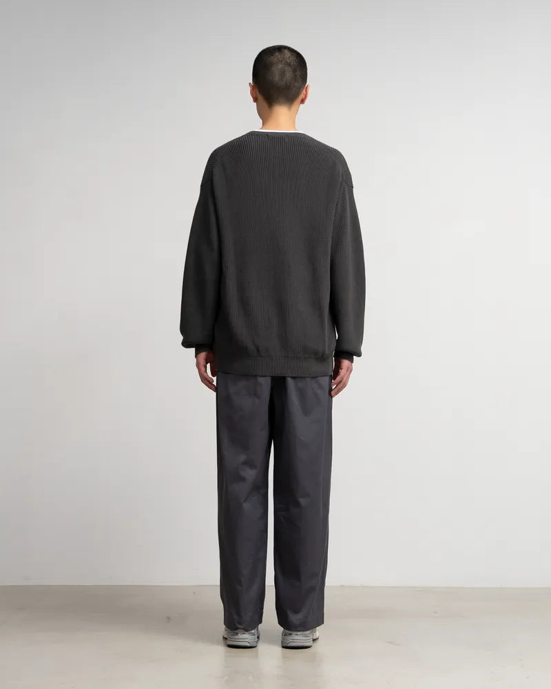 Graphpaper / Suvin Loose Rib Crew Neck Knit