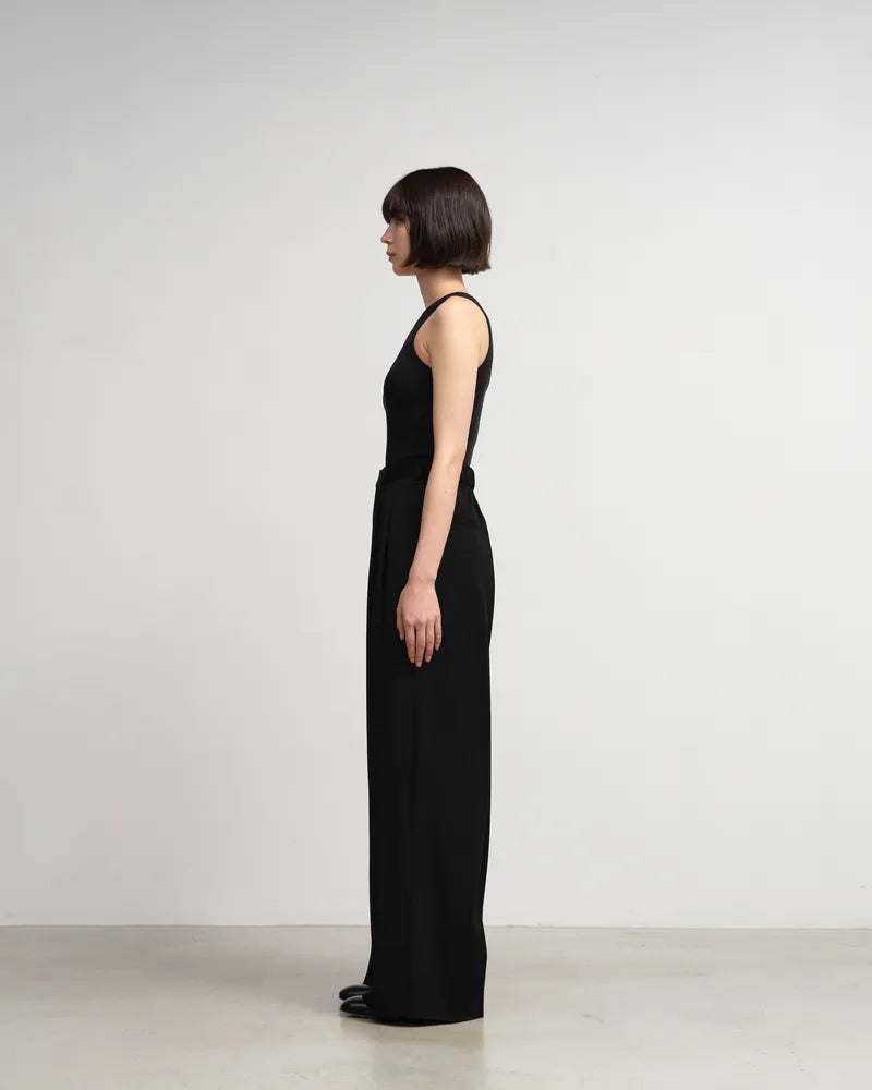 Graphpaper / Wool Doeskin Two Tuck Wide Pants