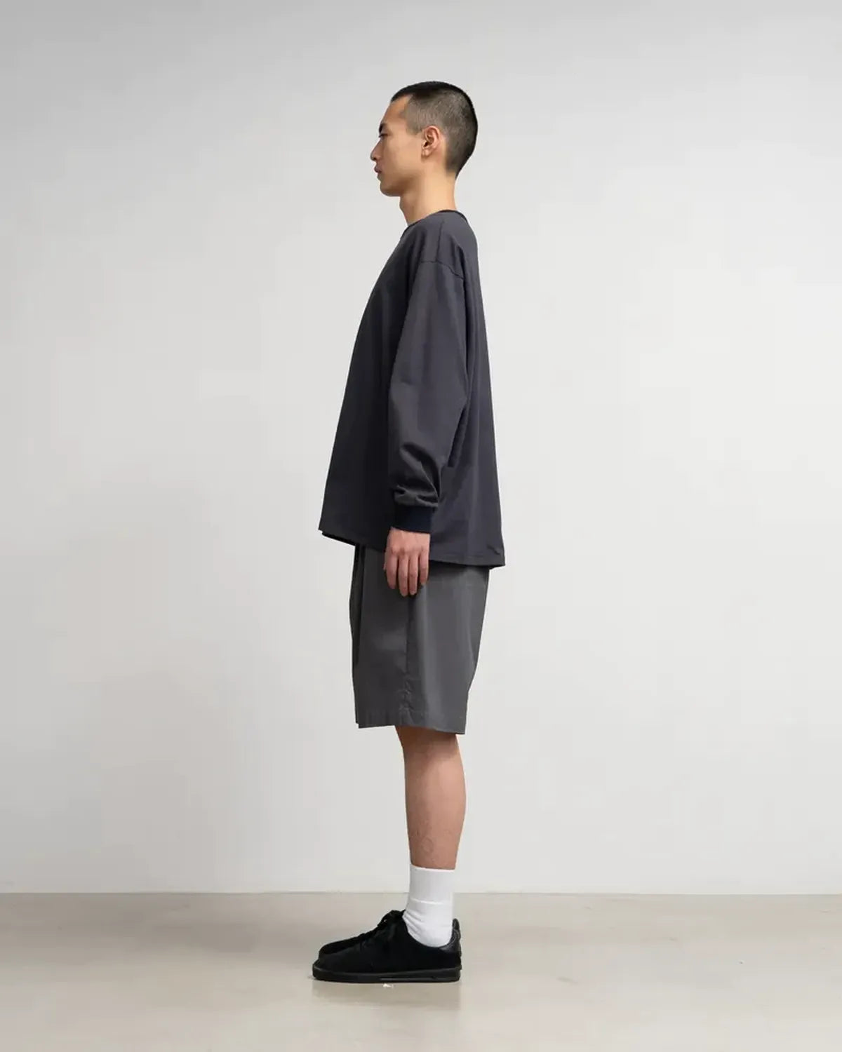 Graphpaper / Narrow Border L/S Tee (GU253-70121B)