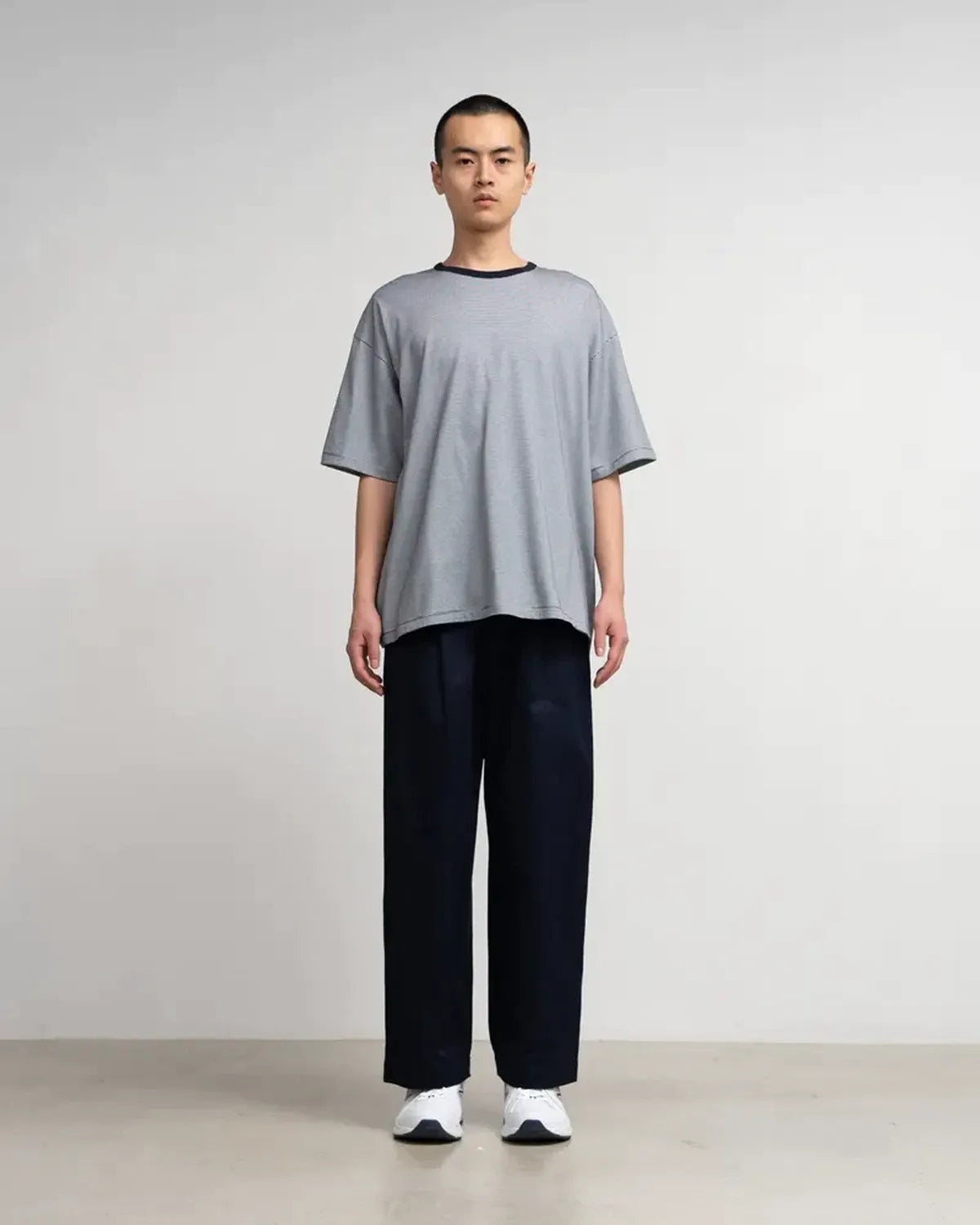 Graphpaper / Narrow Border S/S Tee (GU253-70120B)