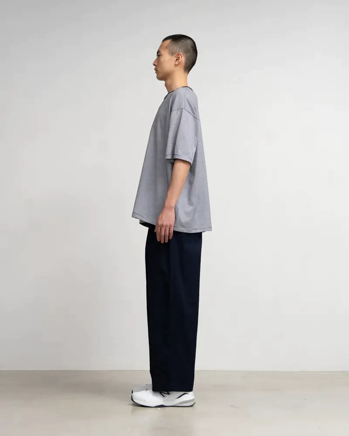 Graphpaper / Narrow Border S/S Tee (GU253-70120B)