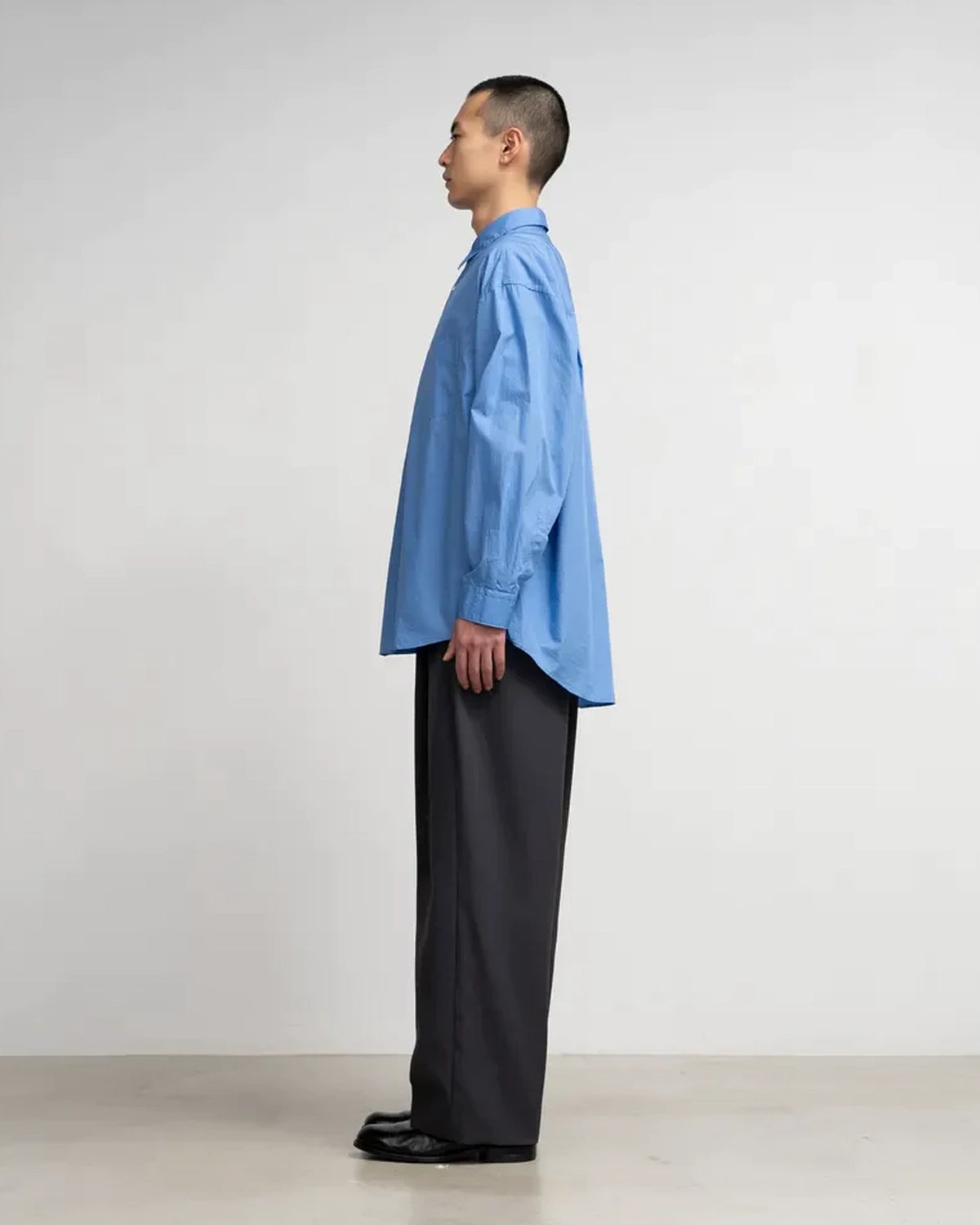 Graphpaper / Broad L/S Oversized Regular Collar Shirt (GM253-50001B)