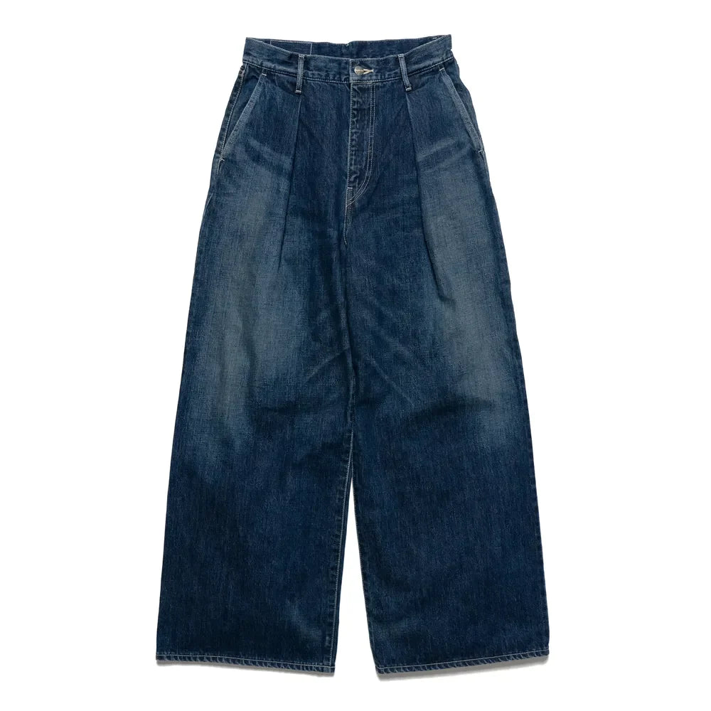 Graphpaper のSelvage Denim Two Tuck Wide Pants (DARK FADE)