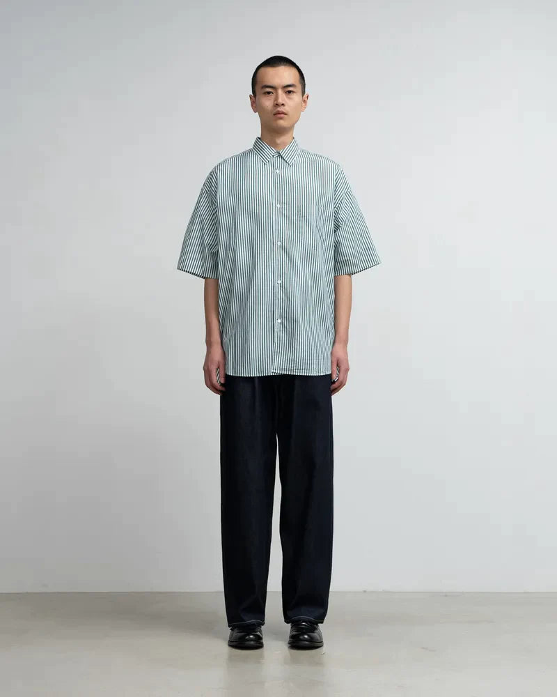 Graphpaper / Broad S/S Oversized Regular Collar Shirt (GM241-50003STB) (24SS)