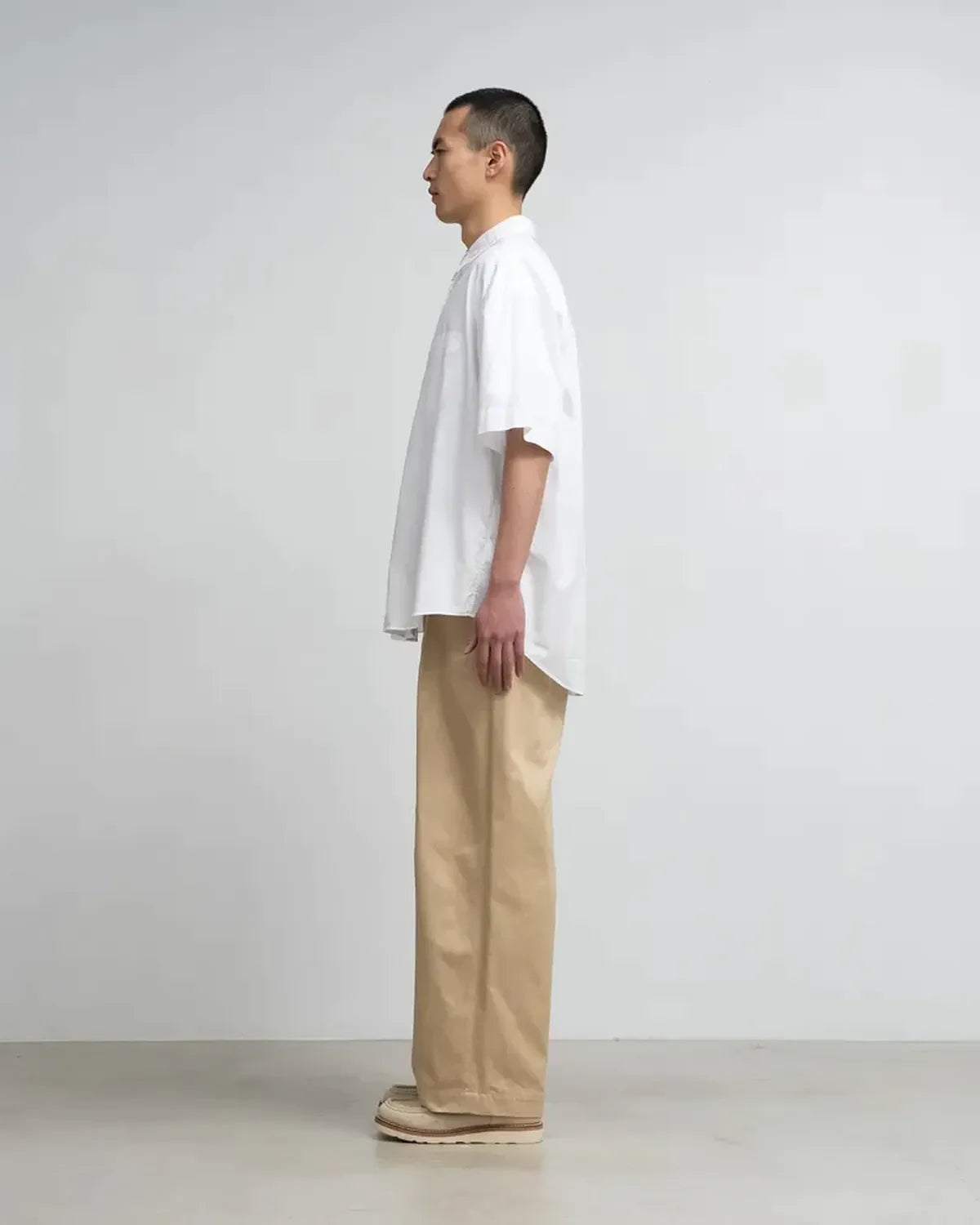 Graphpaper / Broad S/S Oversized Regular Collar Shirt (GM252-50018B)