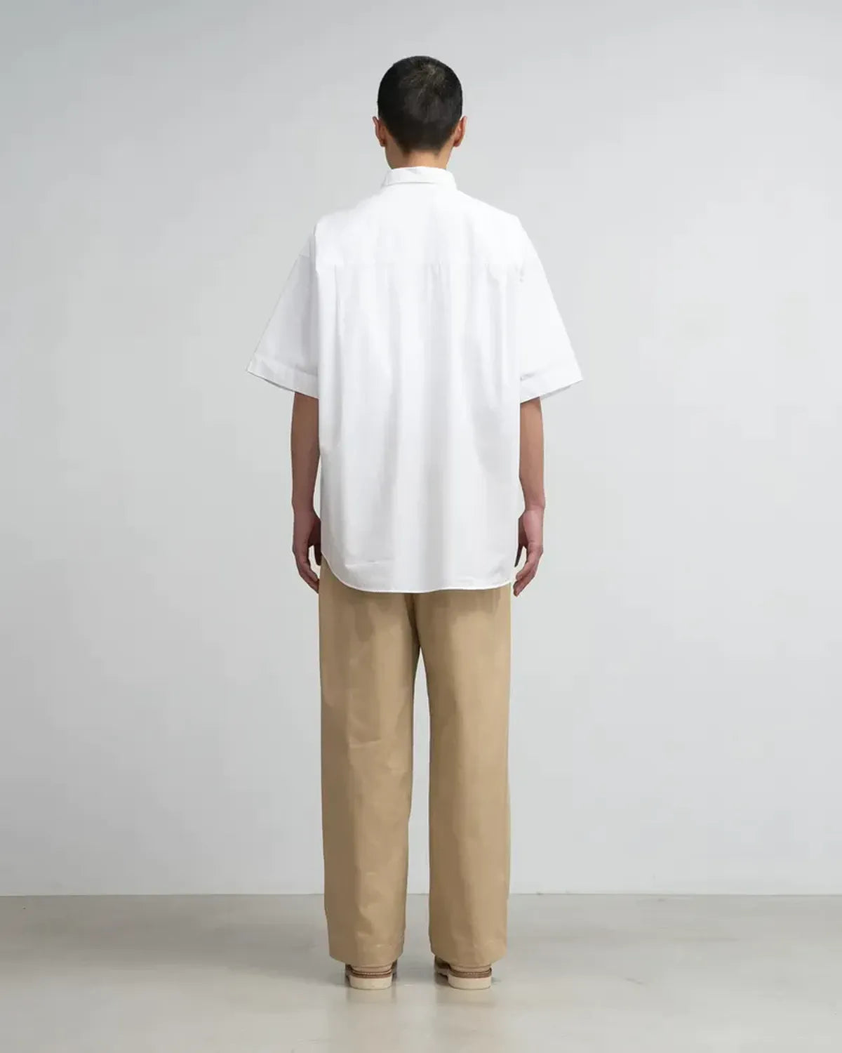 Graphpaper / Broad S/S Oversized Regular Collar Shirt (GM252-50018B)