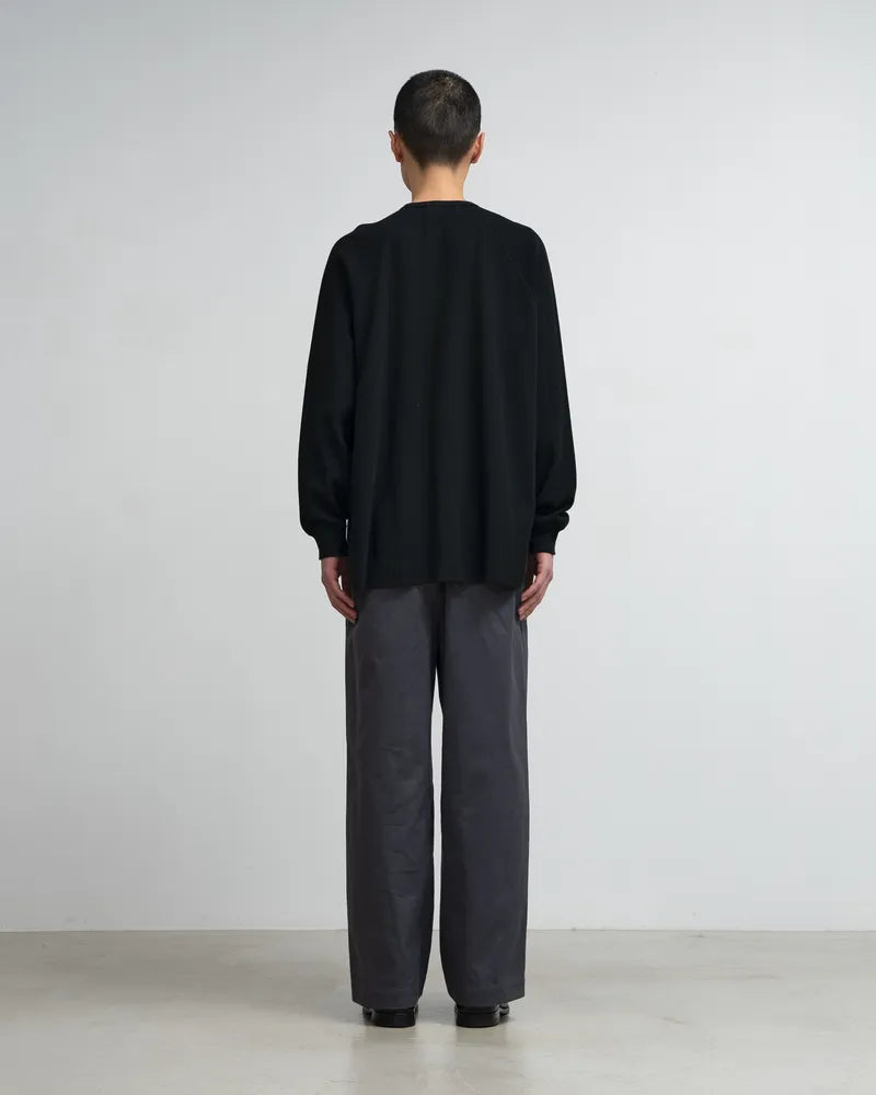 Graphpaper / Waffle L/S Henley Neck Tee (GU241-70136B)