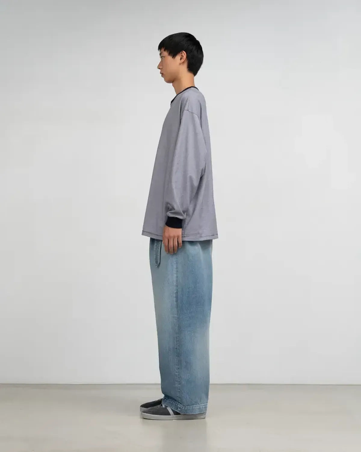 Graphpaper / Selvage Denim Belted Pants (GU253-40064LB)