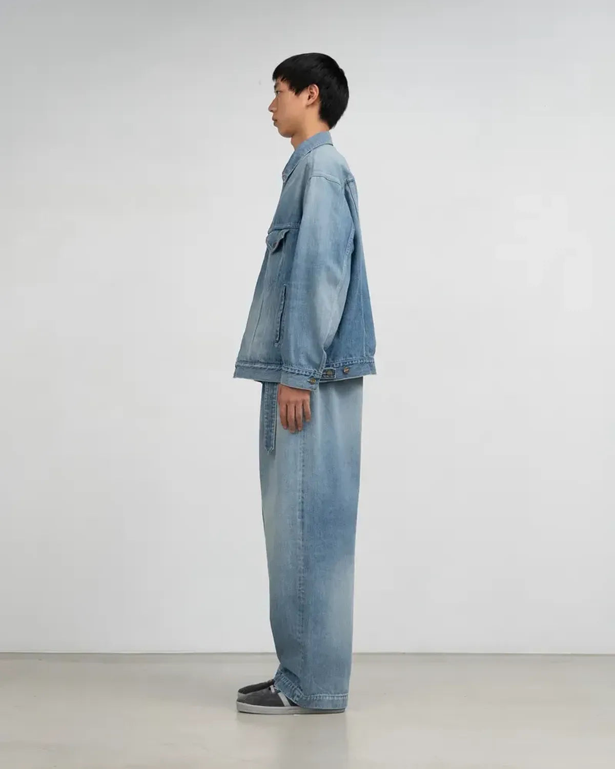 Graphpaper / Selvage Denim Belted Pants (GU253-40064LB)
