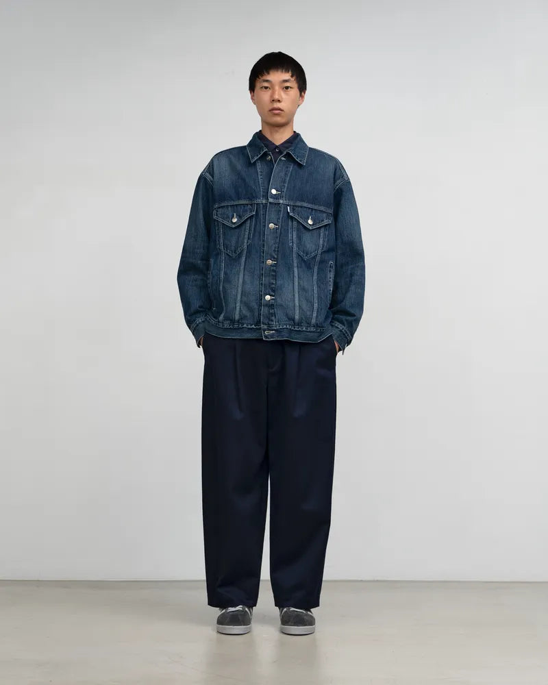 Graphpaper / Selvage Denim Trucker Jacket (GM253-20055DB)