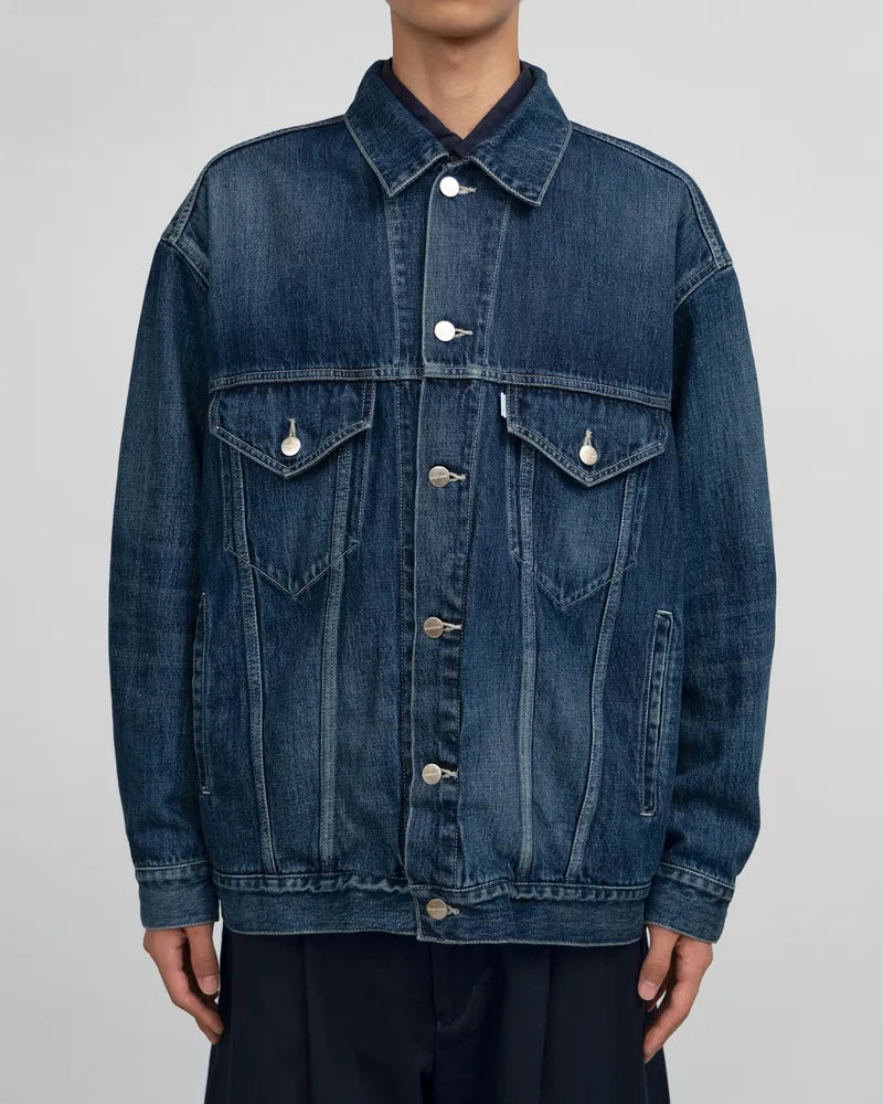 Graphpaper / Selvage Denim Trucker Jacket (GM253-20055DB)