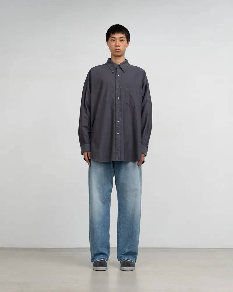Graphpaper / Selvage Denim Five Pocket Wide Straight Pants (GU253-40059LB)
