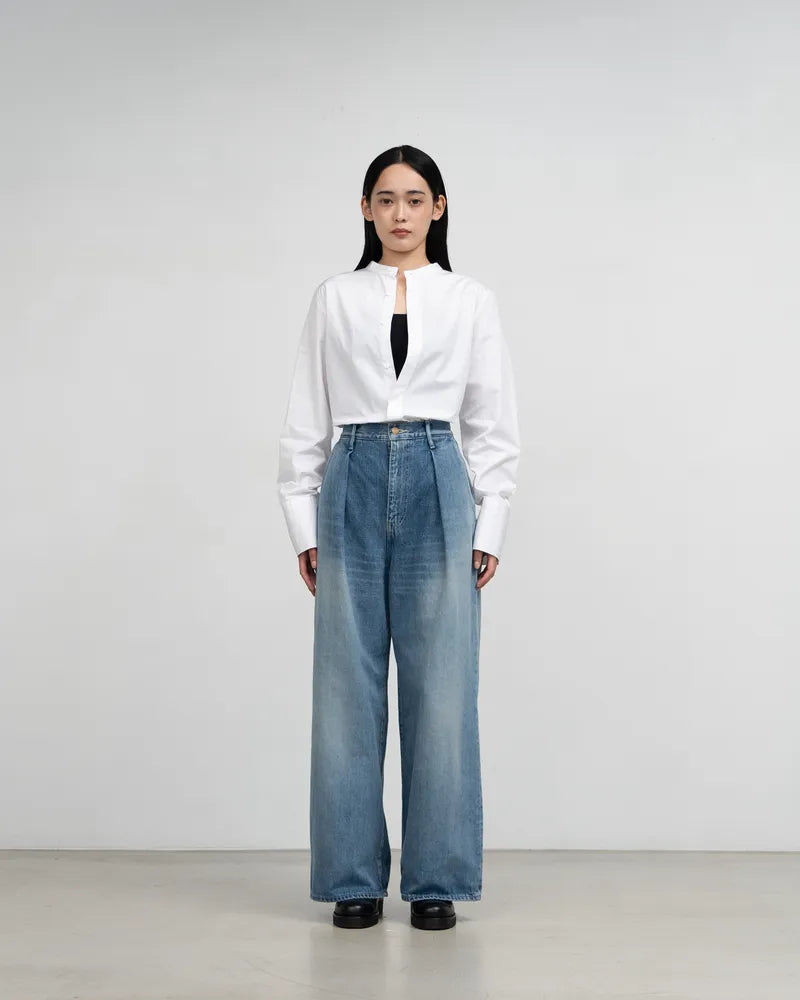 Graphpaper / Selvage Denim Two Tuck Wide Pants (GL253-40062LB)