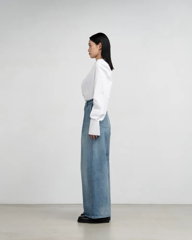 Graphpaper / Selvage Denim Two Tuck Wide Pants (GL253-40062LB)