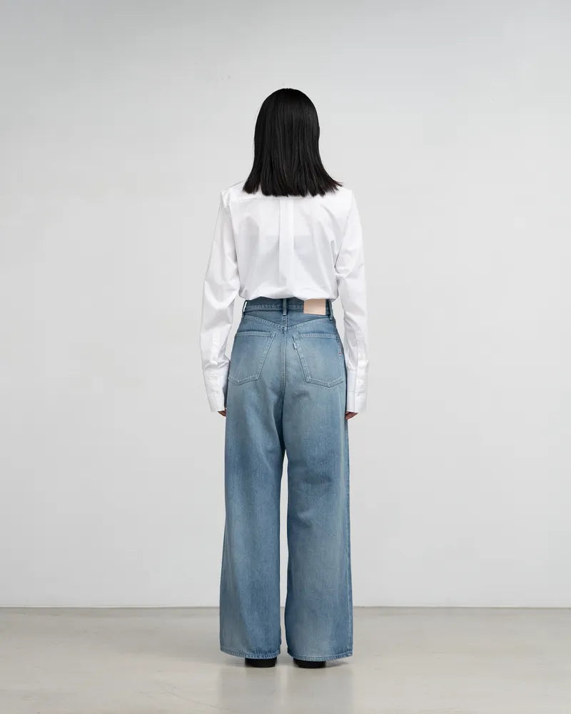 Graphpaper / Selvage Denim Two Tuck Wide Pants (GL253-40062LB)