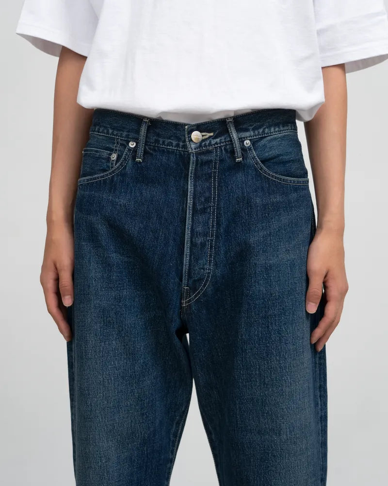 Graphpaper / Selvage Denim Five Pocket Wide Straight Pants (GU253-40059DB)