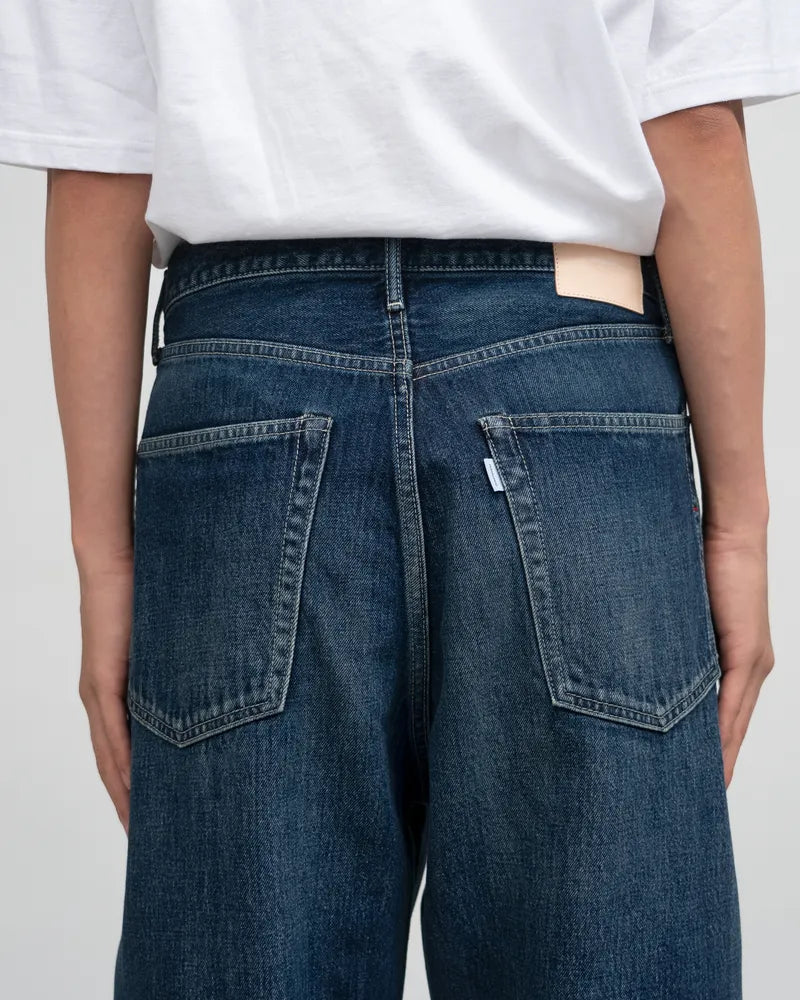 Graphpaper / Selvage Denim Five Pocket Wide Straight Pants (GU253-40059DB)