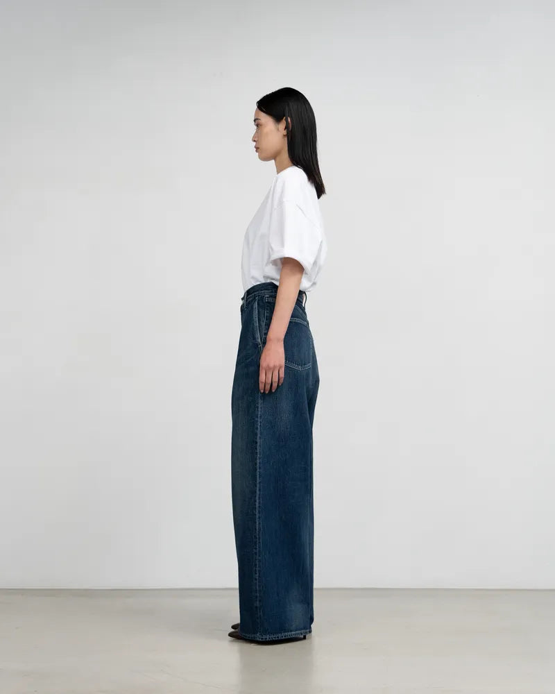 Graphpaper / Selvage Denim Two Tuck Wide Pants (GL253-40062DB)