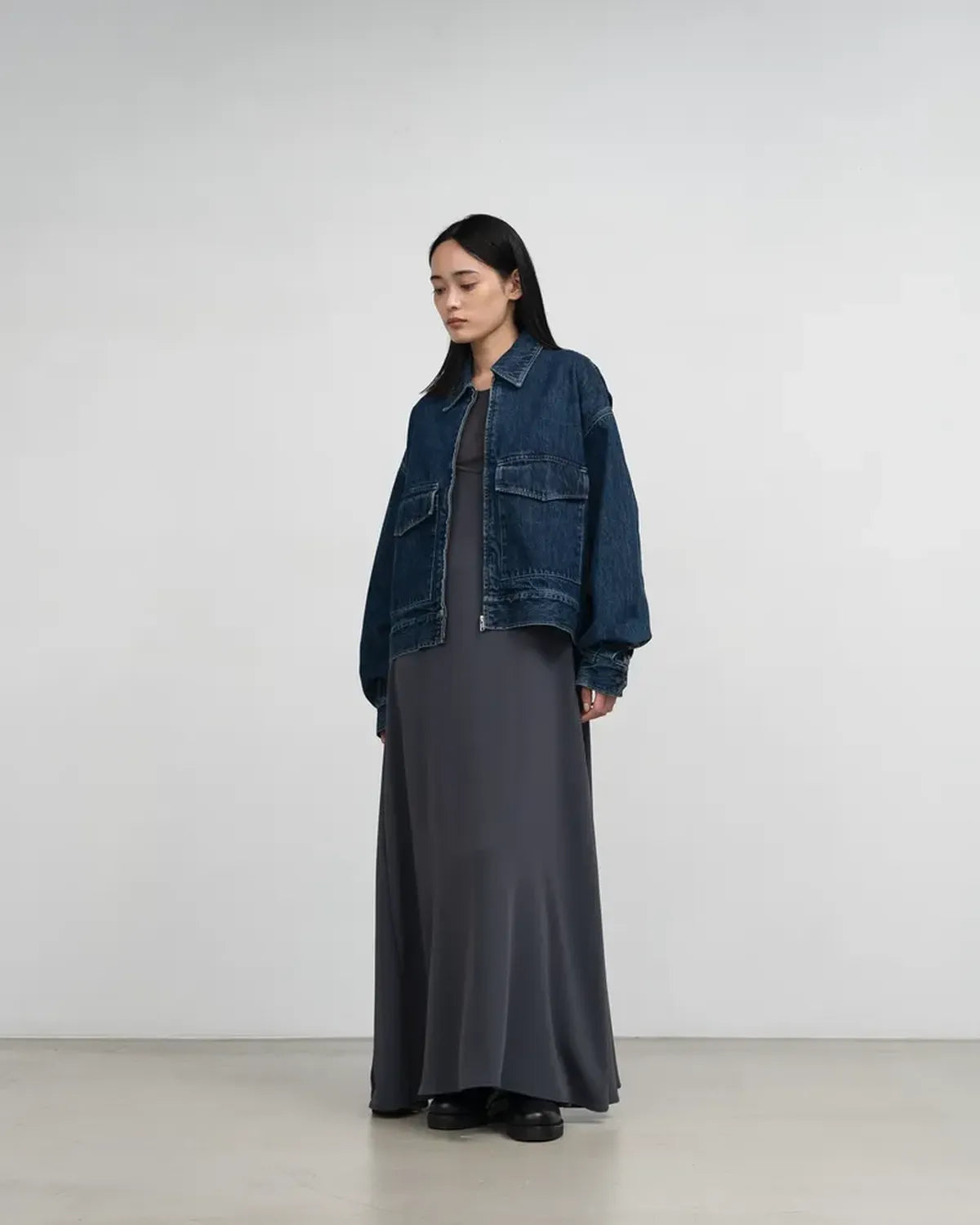 Graphpaper / Selvage Denim Zip Jacket (GL253-20057DB)