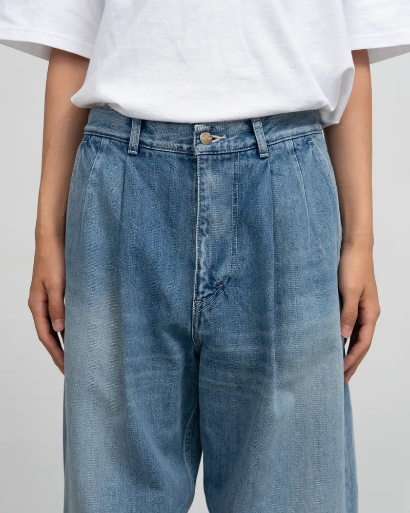 Graphpaper / Selvage Denim Two Tuck Pants (GU253-40061LB)
