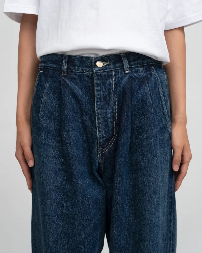 Graphpaper / Selvage Denim Two Tuck Tapered Pants (GU253-40060DB)