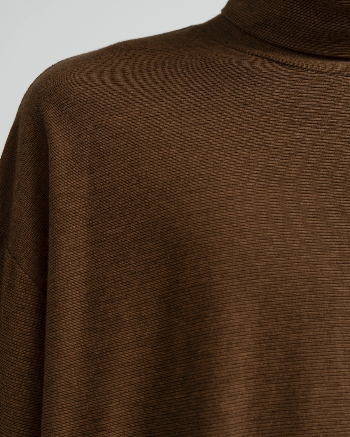 Graphpaper / Cotton Wool Ripple High Neck L/S Tee (GM263-70305)