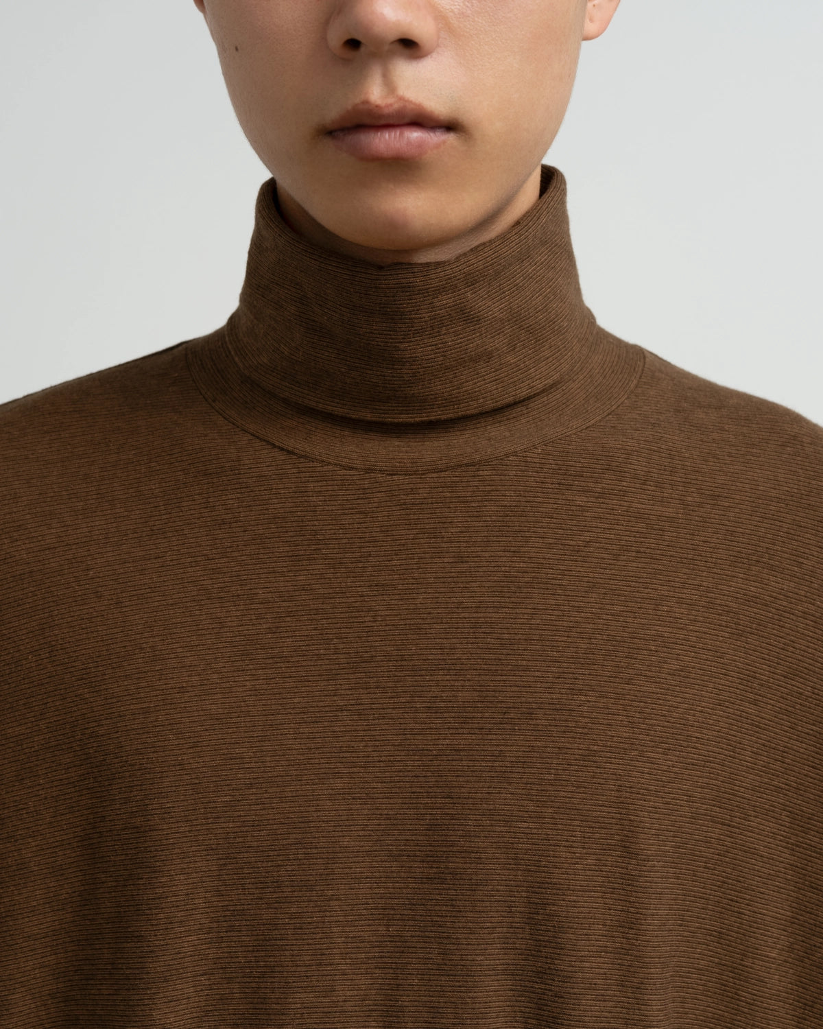 Graphpaper / Cotton Wool Ripple High Neck L/S Tee (GM263-70305)